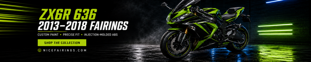 Kawasaki ZX6R 2013-2018 Fairings custom painted ABS motorcycle fairing kit by NiceFairings