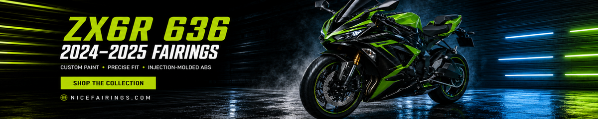 Kawasaki ZX6R 636 2024-2025 Fairings custom painted ABS motorcycle fairing kit by NiceFairings