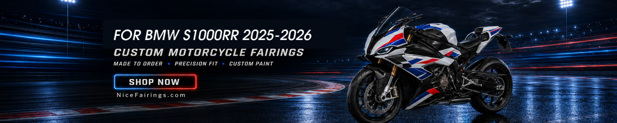 BMW S1000RR 2025-2026 Fairings custom painted ABS motorcycle fairing kit by NiceFairings