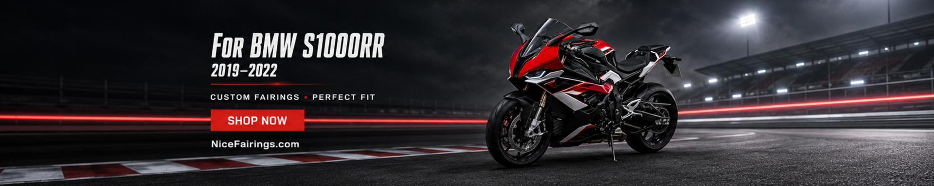 BMW S1000RR 2019-2022 Fairings custom painted ABS motorcycle fairing kit by NiceFairings