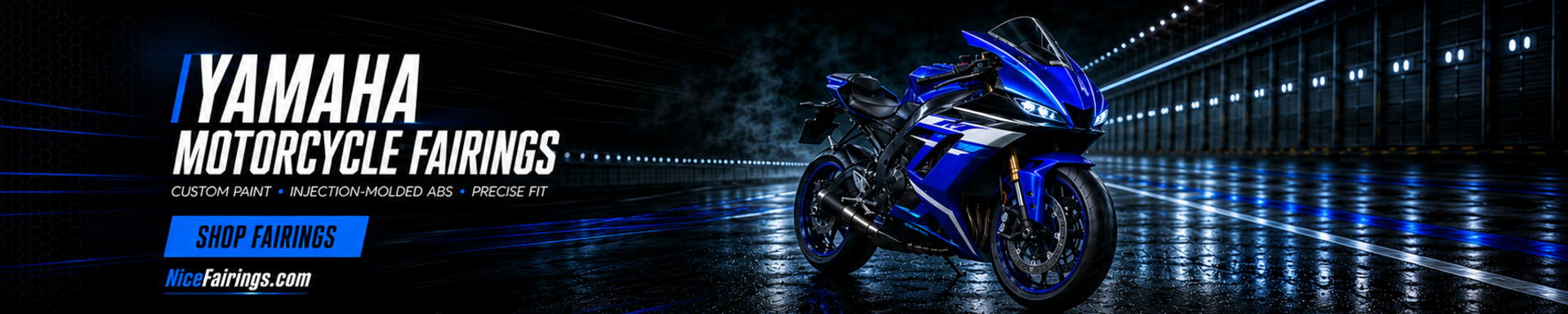 Custom Yamaha motorcycle fairings and painted ABS fairing kits by NiceFairings