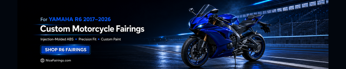 Yamaha R6 2017-2026 Fairings custom painted ABS motorcycle fairing kit by NiceFairings