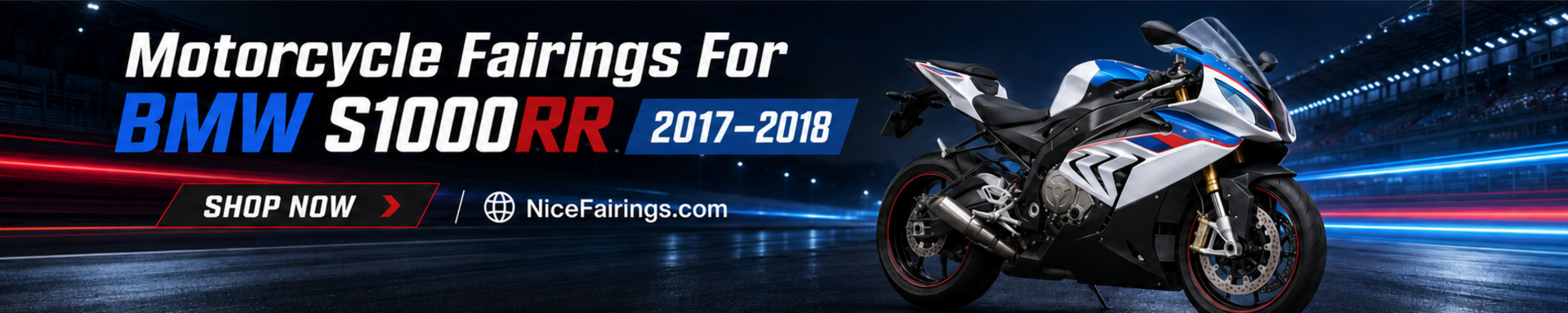 BMW S1000RR 2017-2018 Fairings custom painted ABS motorcycle fairing kit by NiceFairings