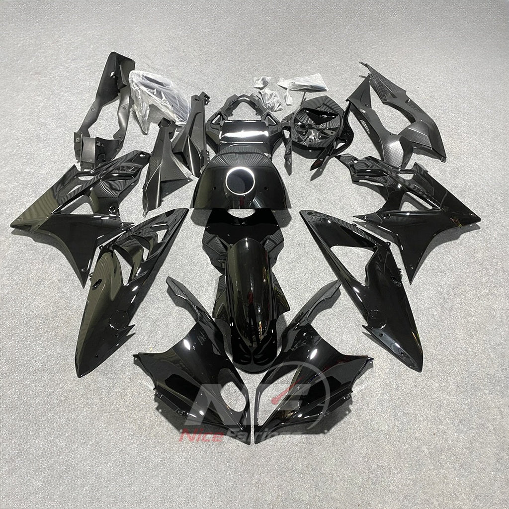 Custom Fairings Fit 2009-2014 BMW S1000RR - Replacement ABS Plastic - Blue Black with Tank Cover | NiceFairings - paint design NO.9 option image