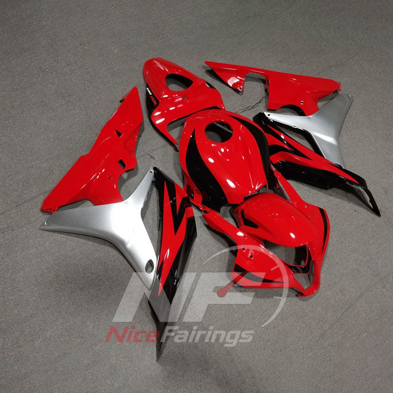 Painted Red Sportbike Fairing Set Fits Honda CBR600RR F5 2007-2008 | NiceFairings - front angle image