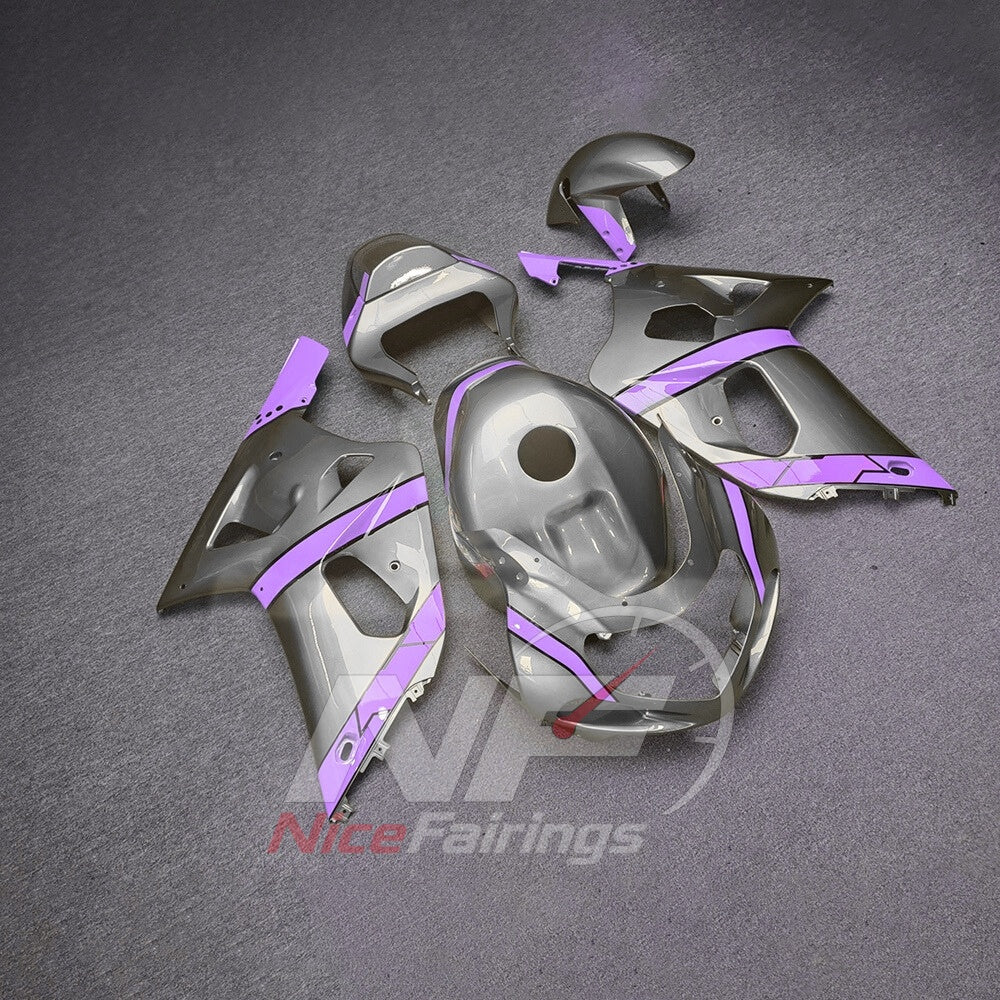 Cowling Set Fits SUZUKI GSX-R600 GSX-R750 K1 2001-2003 - Injection-Molded ABS Accent Design | NiceFairings - front angle image