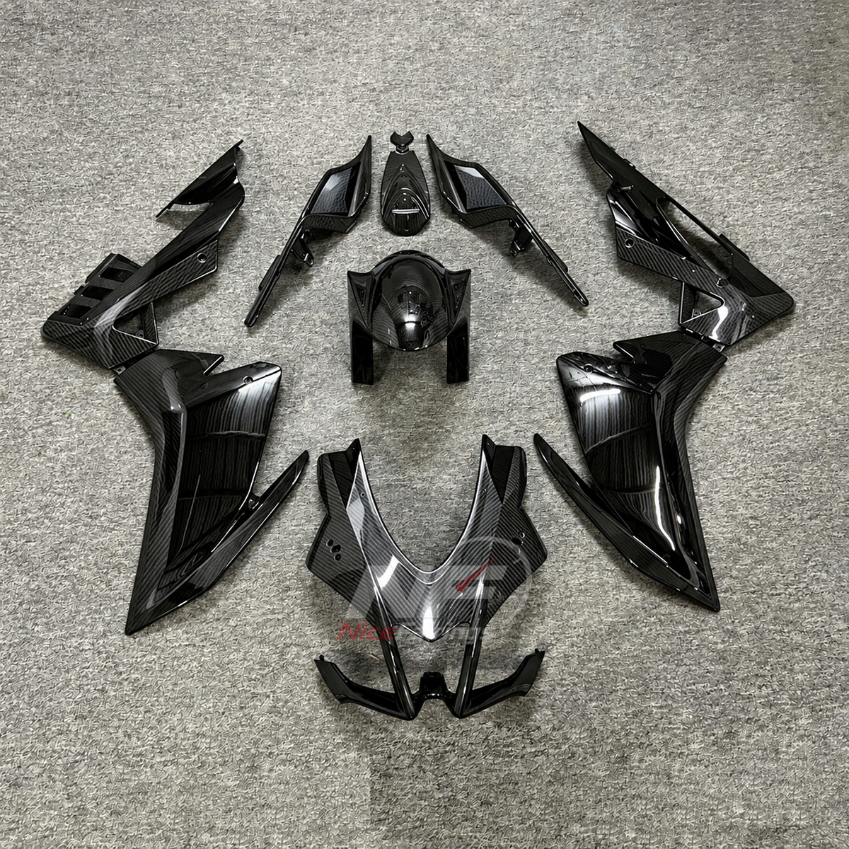 ABS Plastic Fairing Kit Fits 2016-2020 APRILIA RSV4 1000 - Carbon Fiber Look Bodywork | NiceFairings - main product image