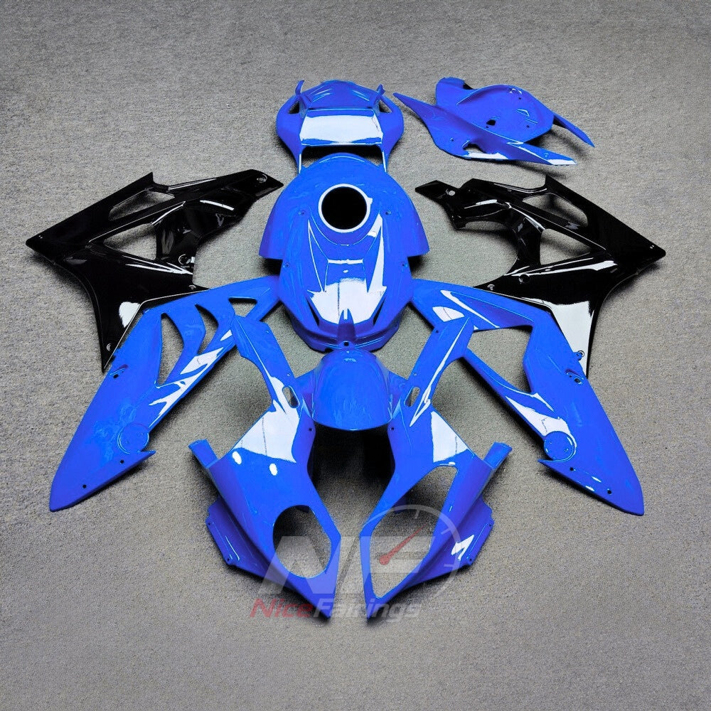 Custom Fairings Fit 2009-2014 BMW S1000RR - Replacement ABS Plastic - Blue Black with Tank Cover | NiceFairings - main product image