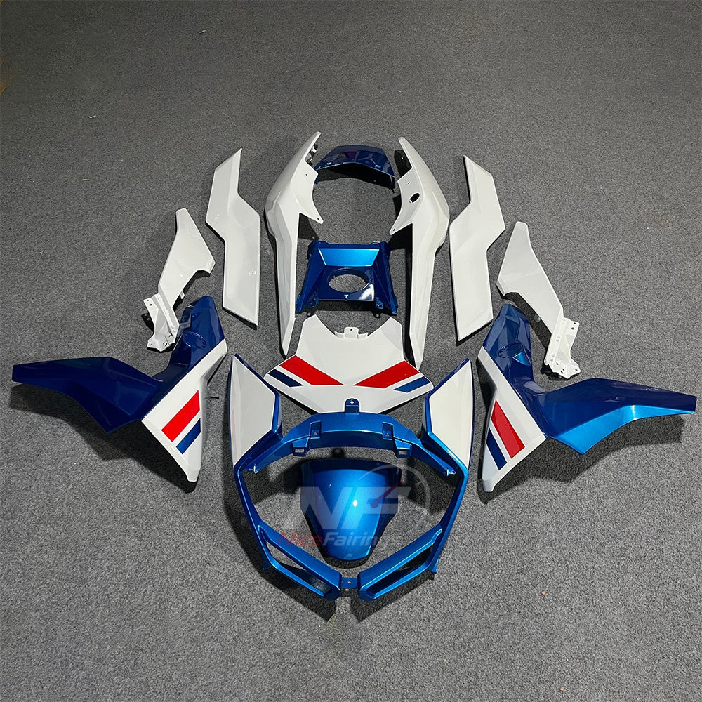 Replacement Fairing Kit Fits 2019-2025 BMW C400GT - Injection-Molded ABS Plastic - Purple Black White | NiceFairings - paint design NO.3 option image