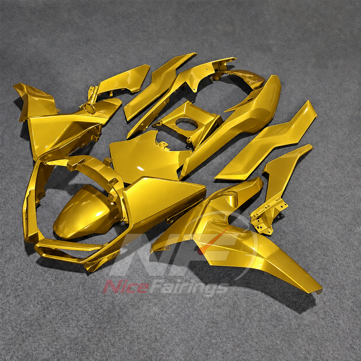 Replacement Fairing Kit Fits 2019-2025 BMW C400GT - Injection-Molded ABS Plastic - Gold | NiceFairings - side angle image