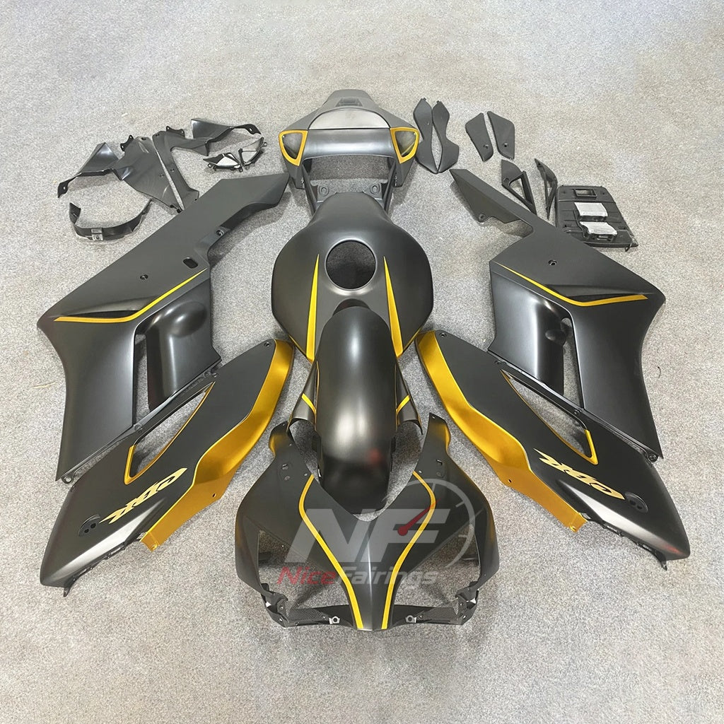 Replacement Yellow Injection-Molded Fairing Set Fits HONDA CBR1000RR 2004-2005 | NiceFairings - paint design NO.3 option image