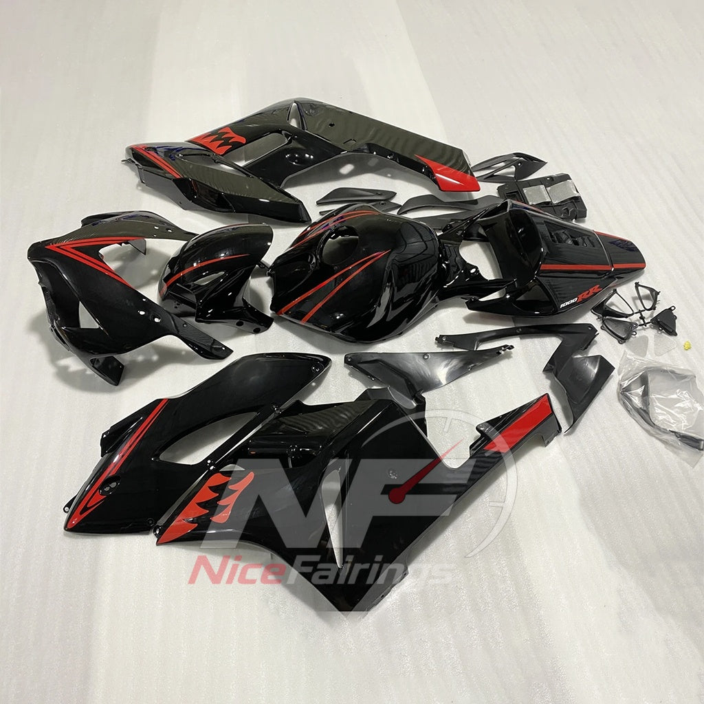 Black Motorcycle Bodywork Kit Fits 2004-2005 HONDA CBR1000RR | NiceFairings - side angle image
