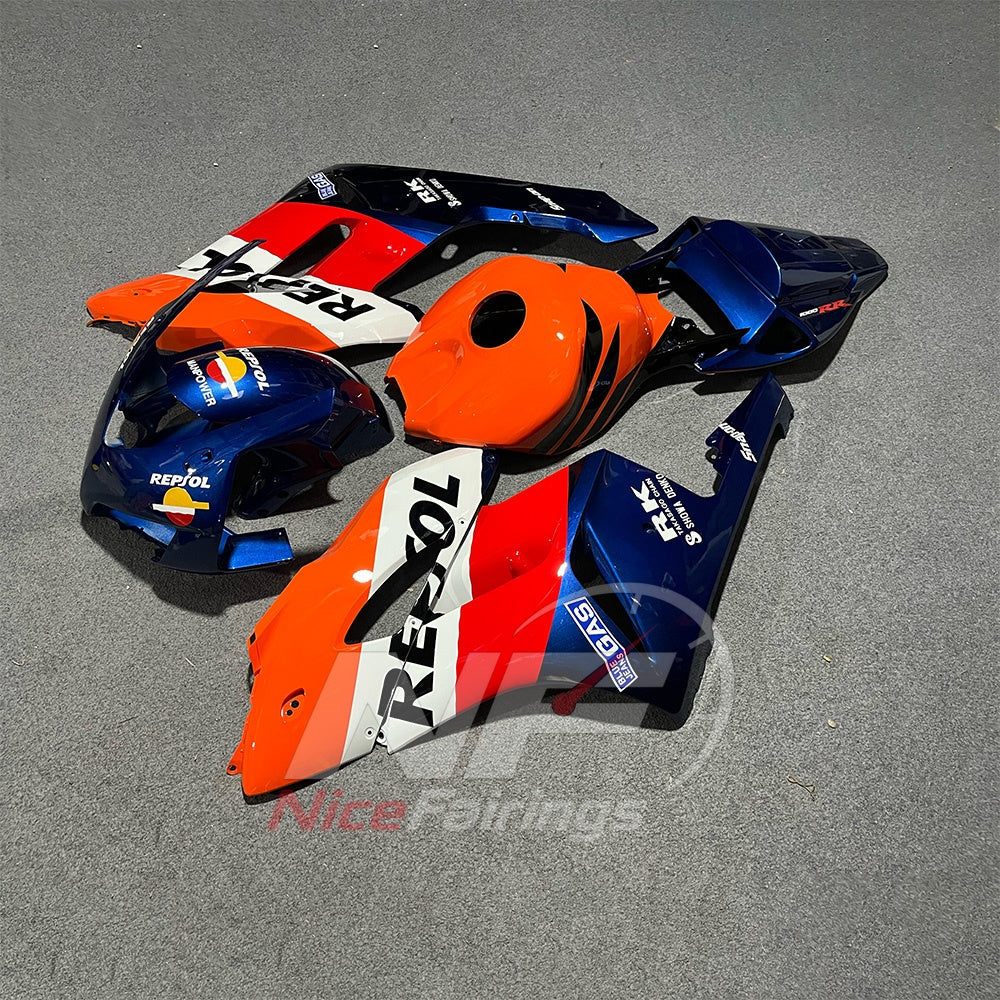 Aftermarket ABS Plastic Fairing Kit Fits HONDA CBR1000RR 2004-2005 | NiceFairings - side angle image