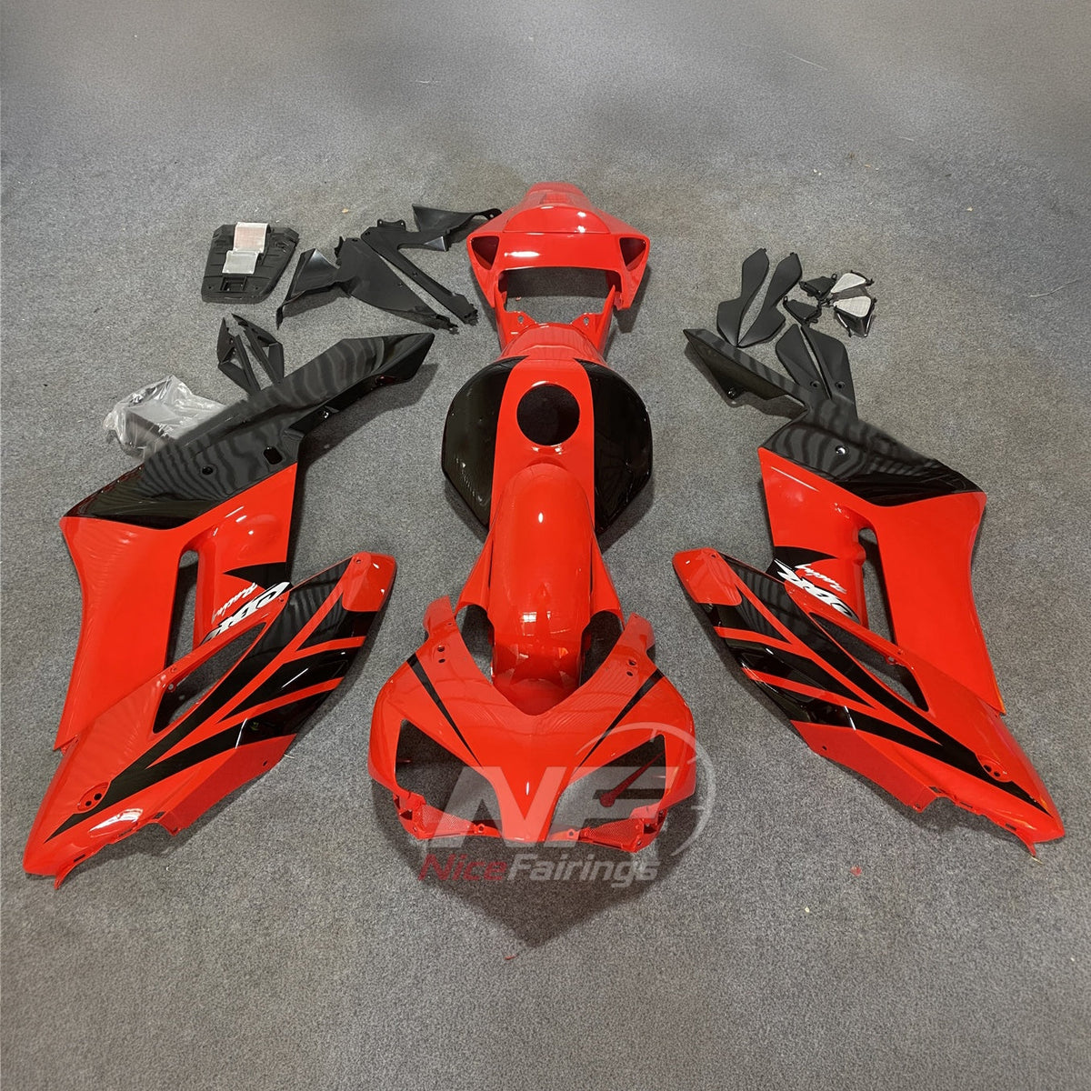 Black Motorcycle Bodywork Kit Fits 2004-2005 HONDA CBR1000RR | NiceFairings - paint design NO.5 option image