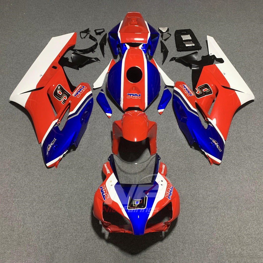 Custom-Painted Black ABS Plastic Fairing Set Fits 2004-2005 HONDA CBR1000RR | NiceFairings - paint design NO.2 option image