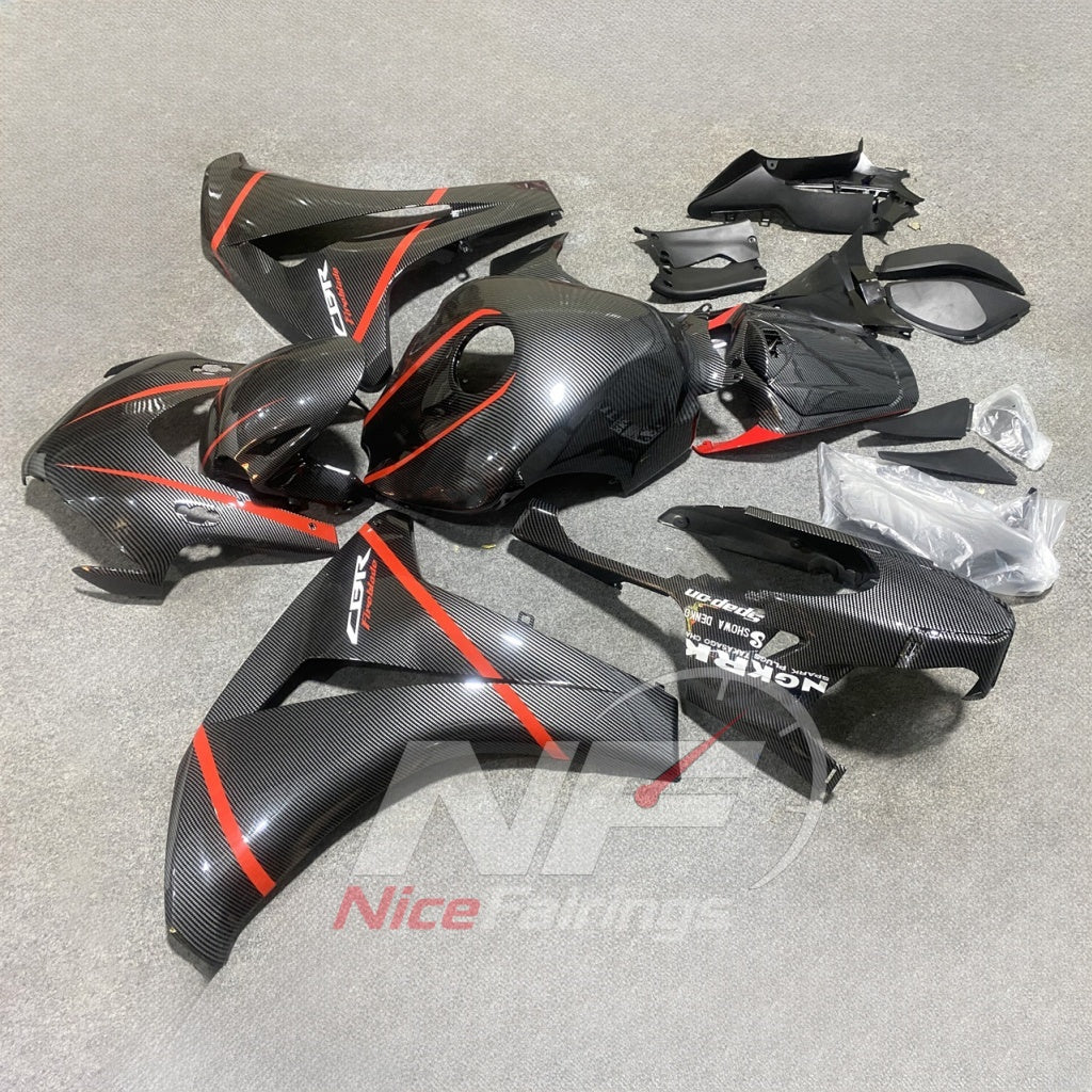 Painted Black Sportbike Bodywork Set Fits 2008-2011 HONDA CBR1000RR | NiceFairings - side angle image
