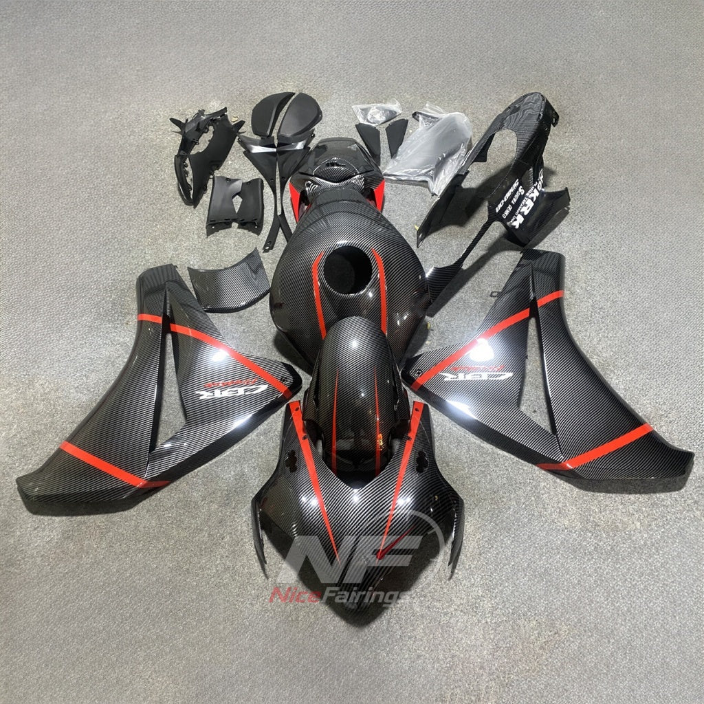Replacement Gray Cowling Panel Set Fits HONDA CBR1000RR 2008-2011 | NiceFairings - paint design NO.2 option image