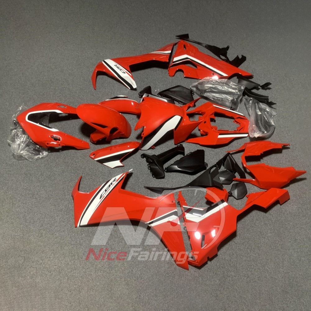 Red Motorcycle Bodywork Kit Fits 2017-2020 HONDA CBR1000RR | NiceFairings - side angle image