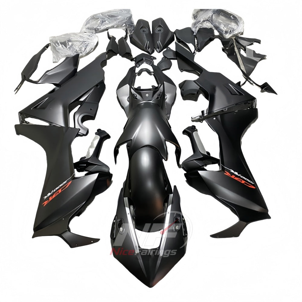 Custom-Painted Silver Injection-Molded Bodywork Set Fits 2017-2020 HONDA CBR1000RR | NiceFairings - paint design NO.9 option image