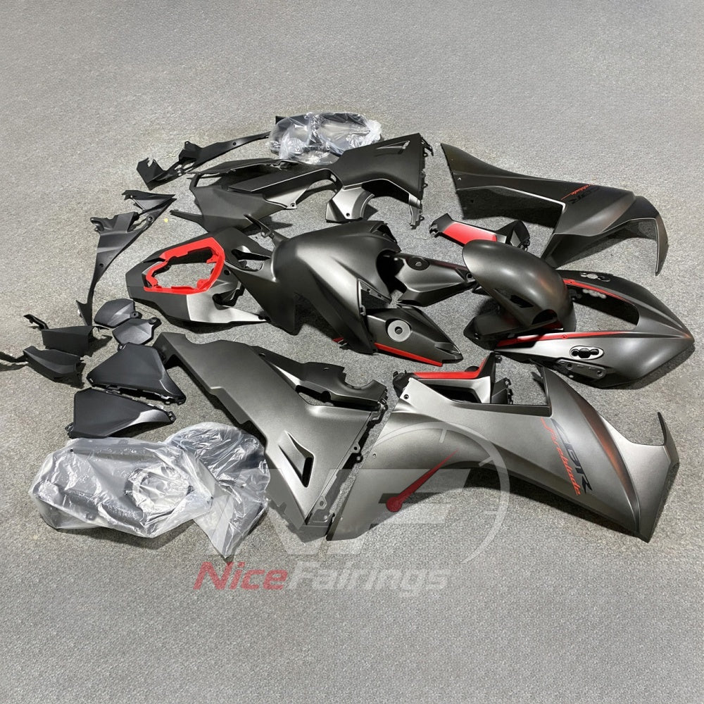Gray Motorcycle Fairing Kit Fits HONDA CBR1000RR 2017-2020 | NiceFairings - side angle image