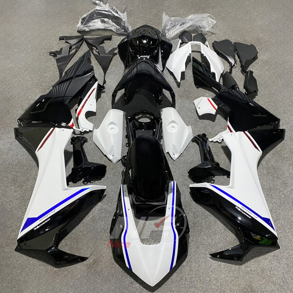 Gray Motorcycle Fairing Kit Fits HONDA CBR1000RR 2017-2020 | NiceFairings - paint design NO.2 option image