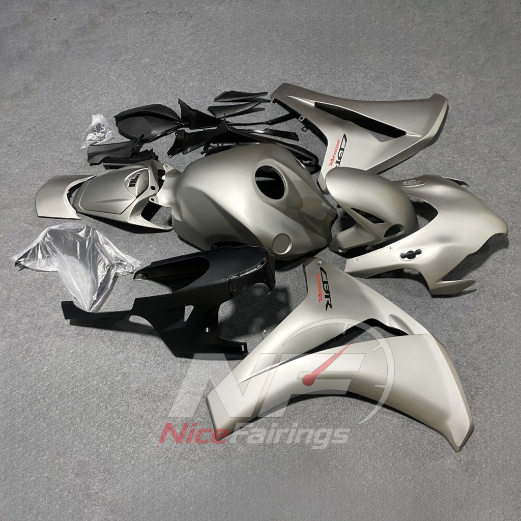 Painted Gray ABS Fairing Panel Kit Fits HONDA CBR1000RR 2008-2011 | NiceFairings - side angle image