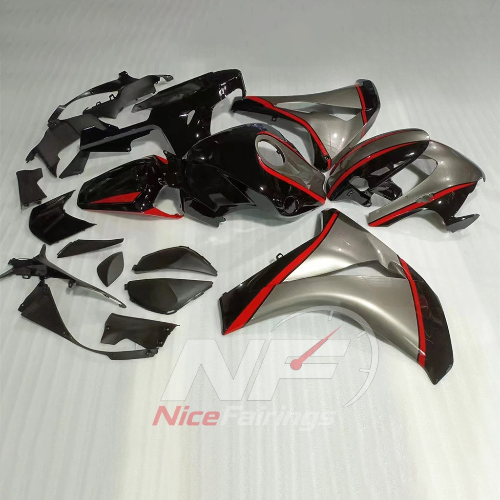 Replacement Gray ABS Plastic Cowling Kit Fits 2008-2011 HONDA CBR1000RR | NiceFairings - front angle image