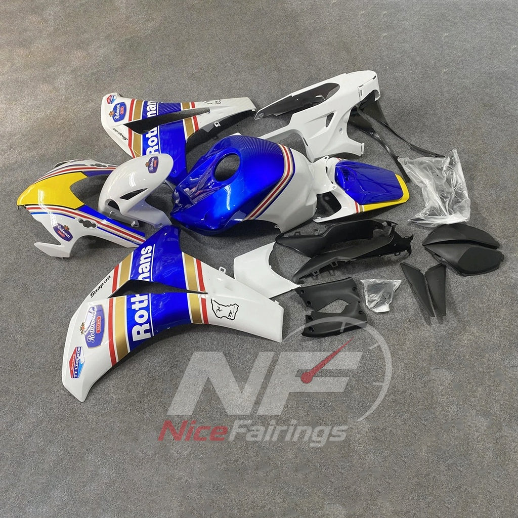 Replacement Injection-Molded Cowling Set Fits HONDA CBR1000RR 2008-2011 | NiceFairings - side angle image
