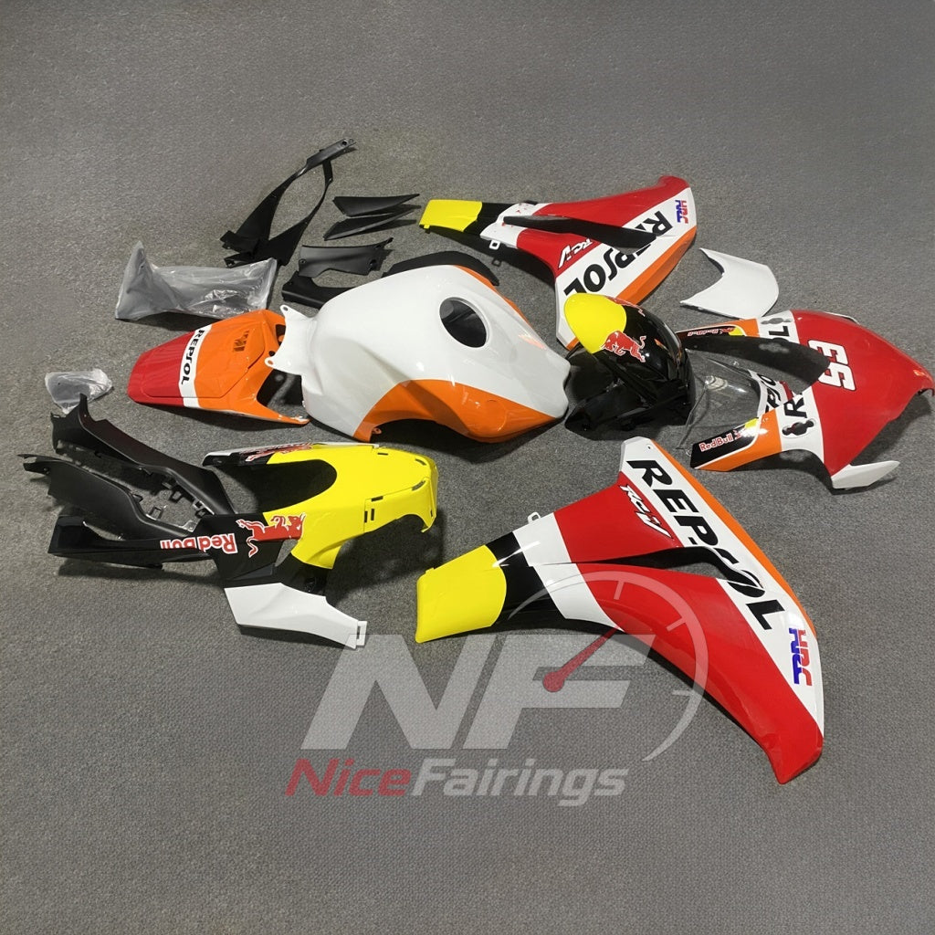 Aftermarket ABS Plastic Fairing Kit Fits HONDA CBR1000RR 2008-2011 | NiceFairings - front angle image