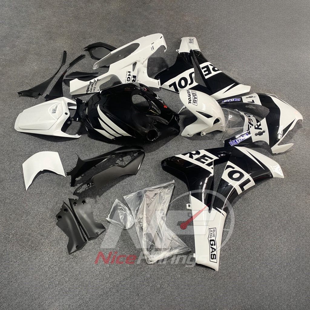 Aftermarket Injection-Molded Bodywork Set Fits 2008-2011 HONDA CBR1000RR | NiceFairings - front angle image