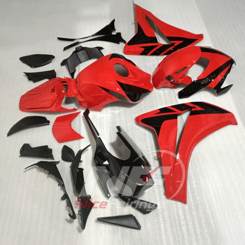 Painted Red ABS Plastic Cowling Kit Fits 2008-2011 HONDA CBR1000RR | NiceFairings - front angle image