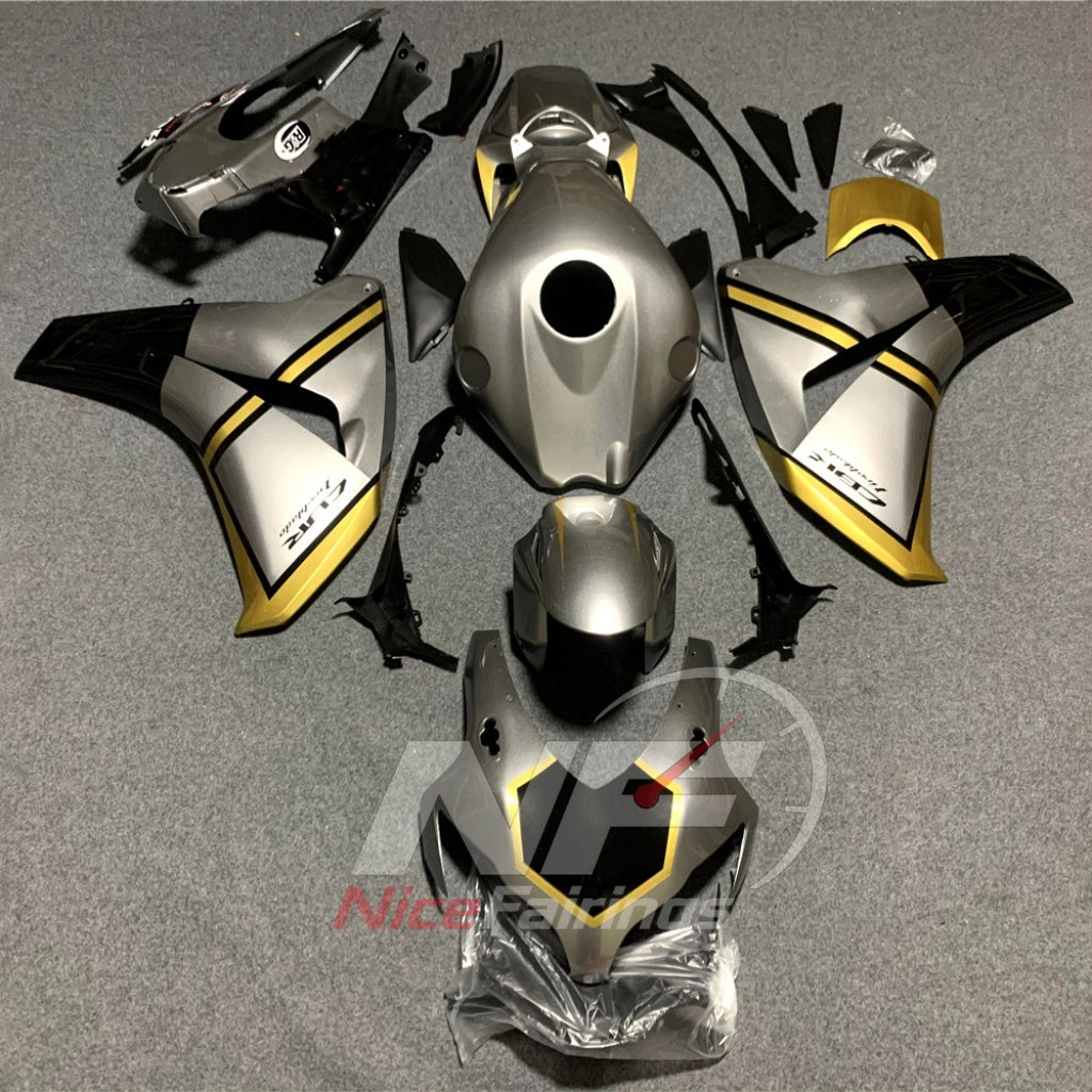 Replacement Orange ABS Injection Fairing Kit Fits 2008-2011 HONDA CBR1000RR | NiceFairings - paint design NO.9 option image