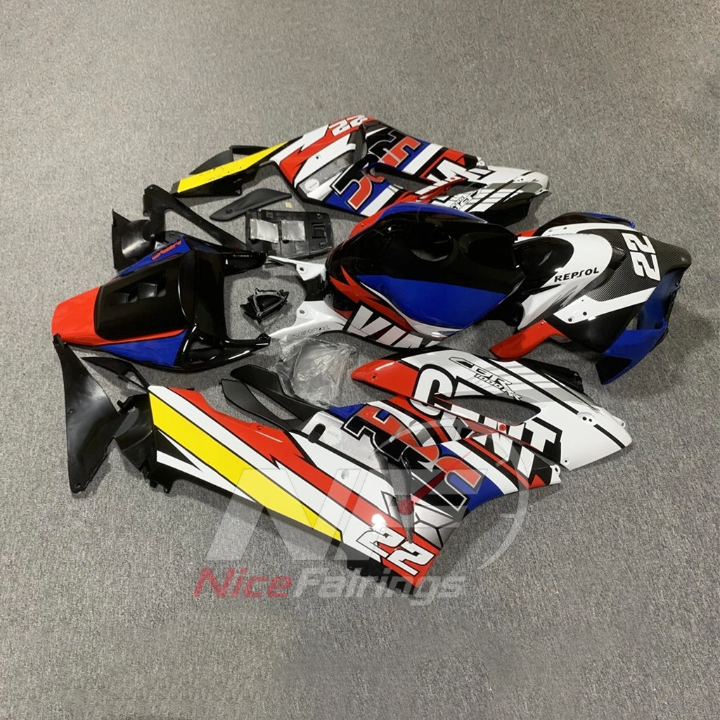 Replacement ABS Fairing Panel Kit Fits HONDA CBR1000RR 2004-2005 | NiceFairings - side angle image