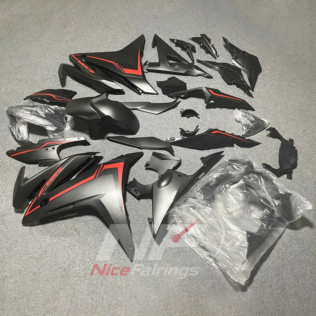 ABS Motorcycle Body Panels Fits HONDA CBR500R 2016-2018 - 7DRC Graphic | NiceFairings - front angle image