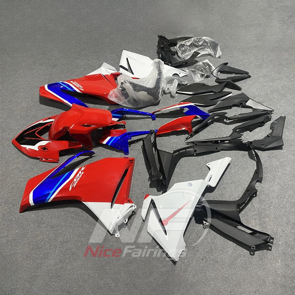 ABS Plastic Cowling Panel Kit Fits HONDA CBR500R 2019-2021 - A1 Edition | NiceFairings - front angle image