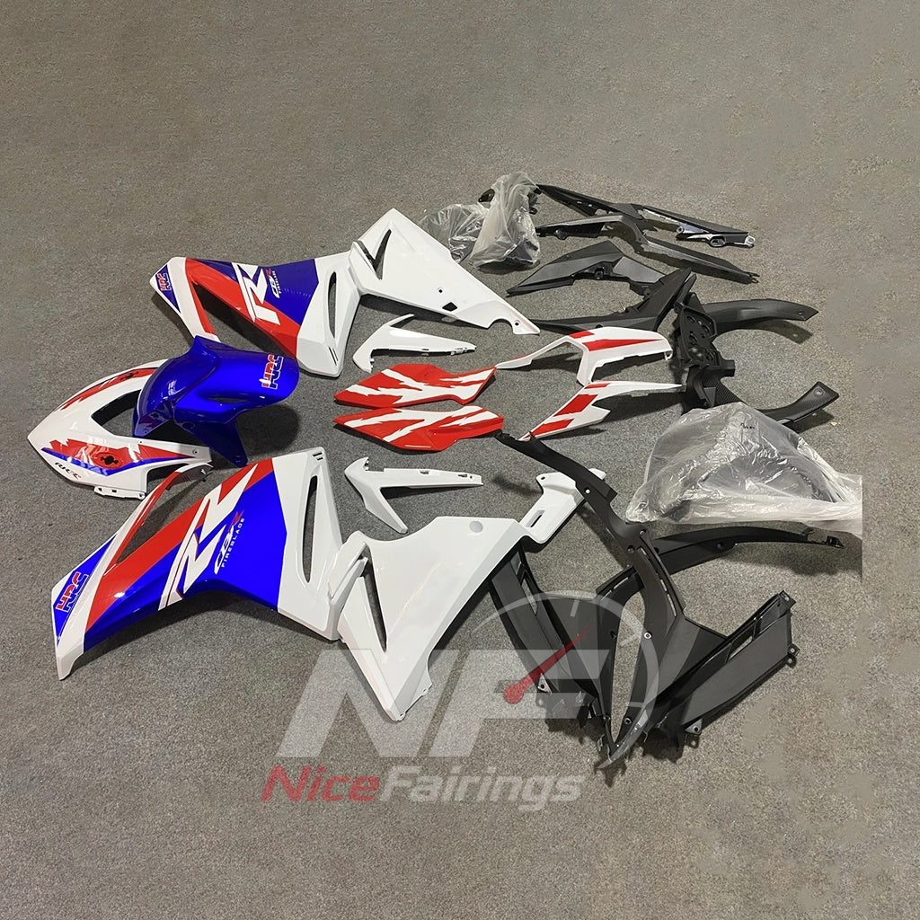 ABS Injection Fairing Kit Fits HONDA CBR500R 2019-2021 - URC Graphic | NiceFairings - front angle image