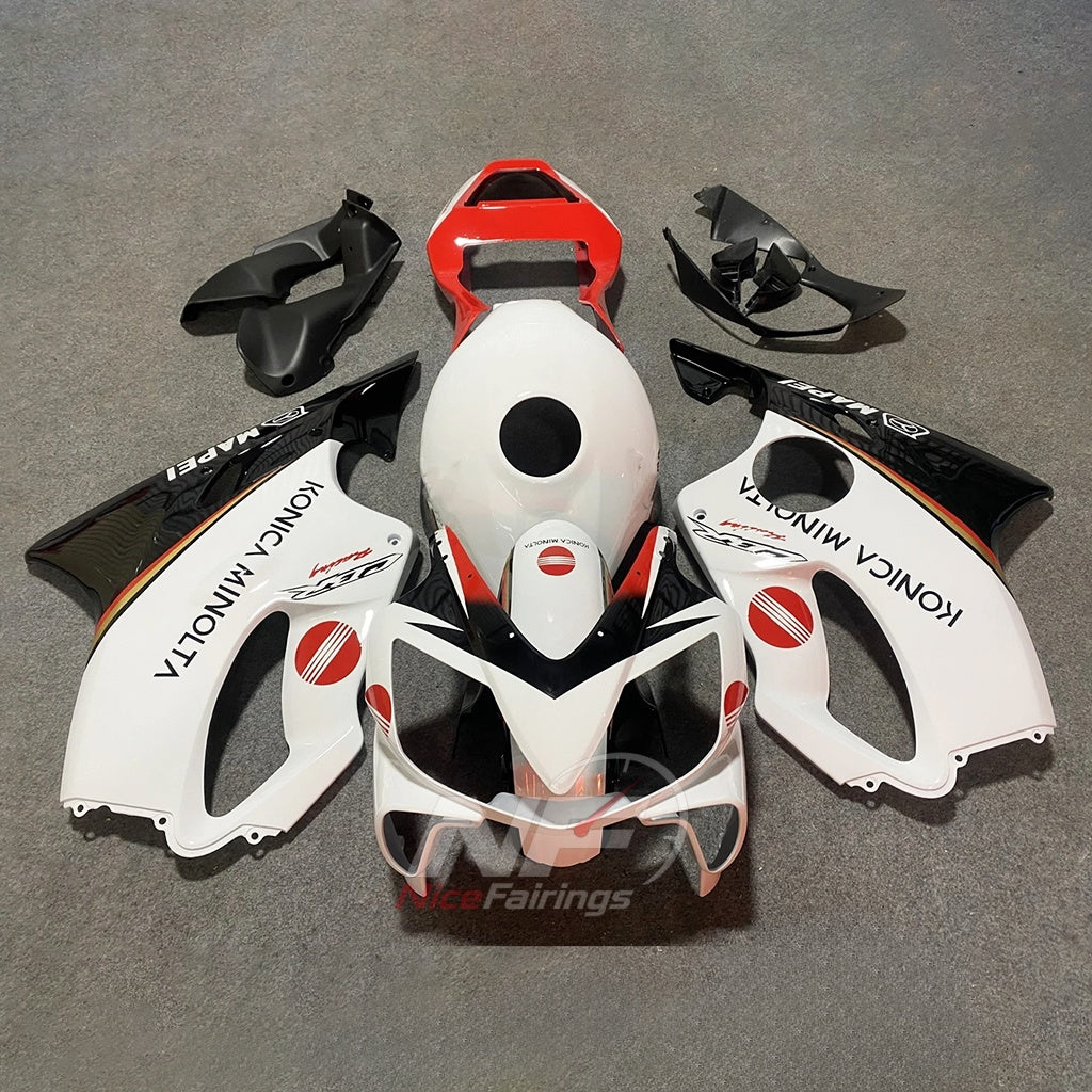 Custom Fairings Fit 2001-2003 HONDA CBR600 F4i - ABS Plastic - White Black Red | NiceFairings - main product image