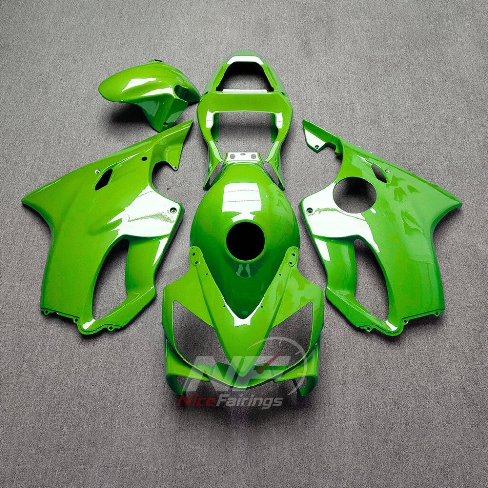 Fairings Kit Fits 2001-2003 HONDA CBR600 F4i - ABS Plastic - Lime Green White | NiceFairings - main product image