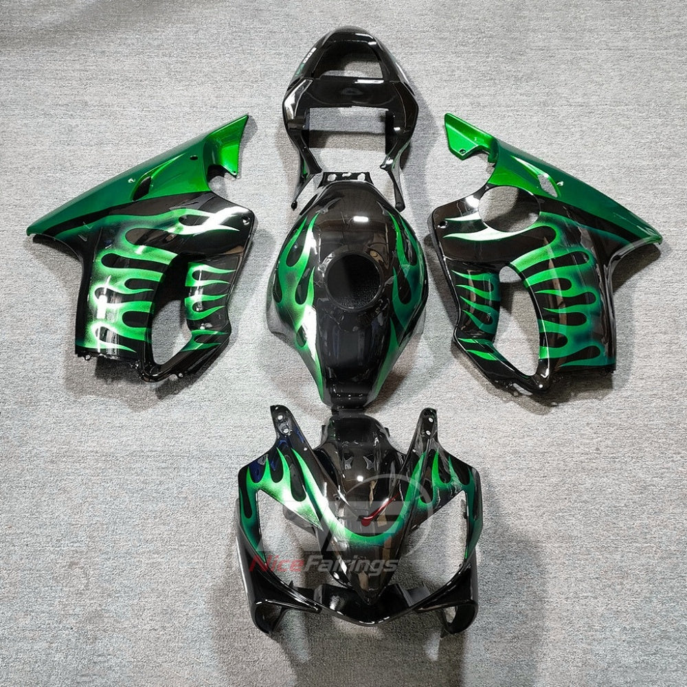 ABS Plastic Fairing Kit Fits 2001-2003 HONDA CBR600 F4i - ABS Plastic - Magenta Black | NiceFairings - paint design NO.3 option image