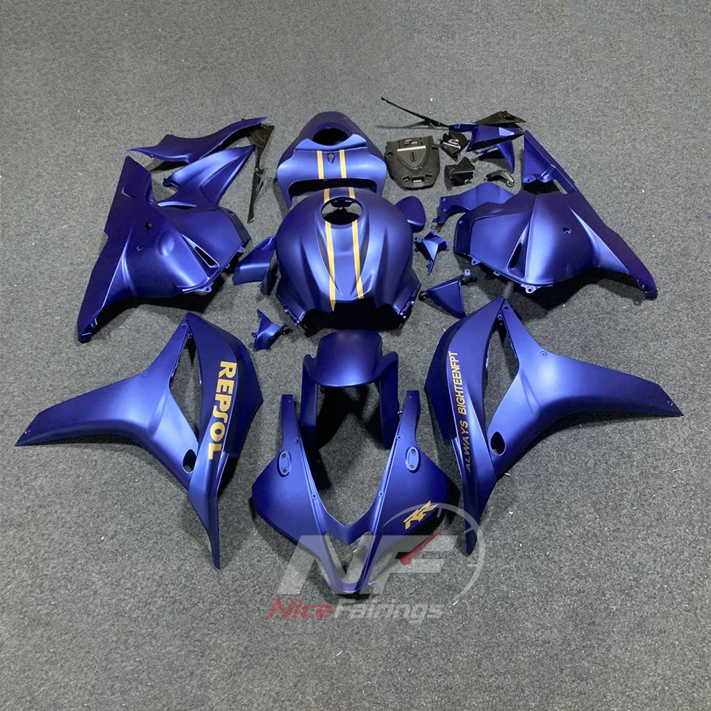 Replacement Red ABS Plastic Cowling Kit Fits 2009-2012 HONDA CBR600RR F5 | NiceFairings - paint design NO.3 option image