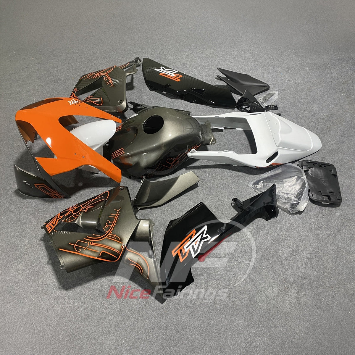 Sportbike Fairing Set Fits HONDA CBR600RR F5 2003-2004 | NiceFairings - side angle image