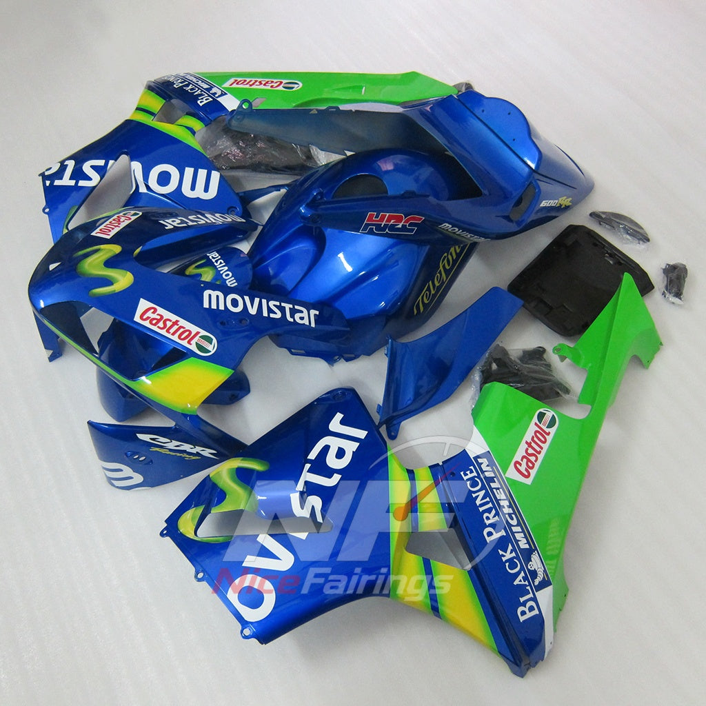 Custom-Painted ABS Plastic Fairing Set Fits 2003-2004 HONDA CBR600RR F5 | NiceFairings - side angle image