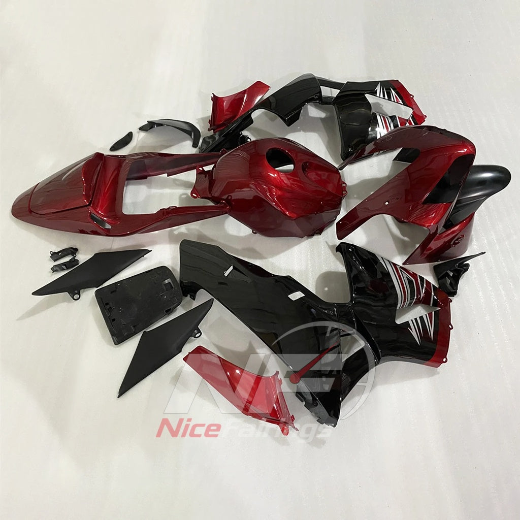 Replacement Injection-Molded Fairing Set Fits HONDA CBR600RR F5 2003-2004 | NiceFairings - side angle image