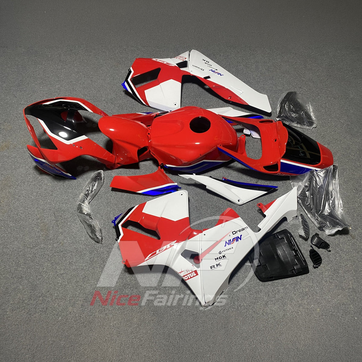 Custom-Painted ABS Plastic Fairing Set Fits Honda CBR600RR F5 2005-2006 | NiceFairings - front angle image