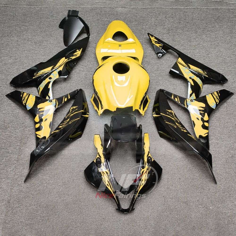 Painted Gray Motorcycle Bodywork Kit Fits 2007-2008 Honda CBR600RR F5 | NiceFairings - paint design NO.4 option image