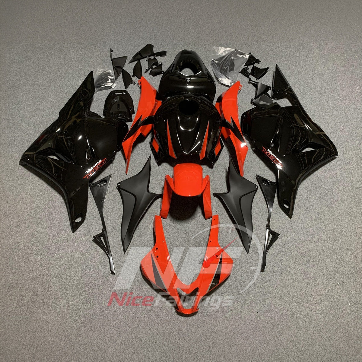 Painted Green ABS Body Panel Kit Fits 2009-2012 HONDA CBR600RR F5 | NiceFairings - paint design NO.4 option image