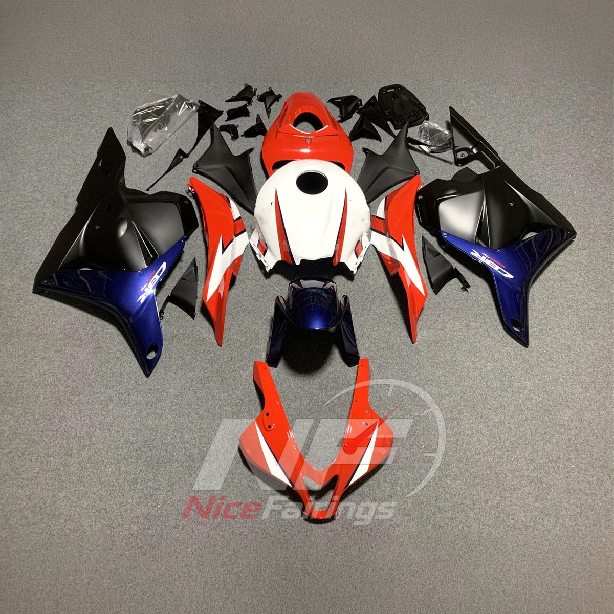 Painted Green ABS Body Panel Kit Fits 2009-2012 HONDA CBR600RR F5 | NiceFairings - paint design NO.5 option image