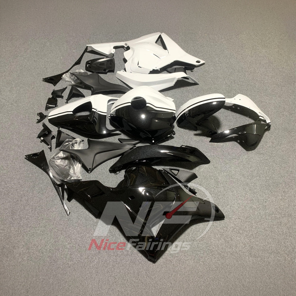 Painted Injection-Molded Fairings Compatible with HONDA CBR600RR F5 2009-2012 | NiceFairings - front angle image