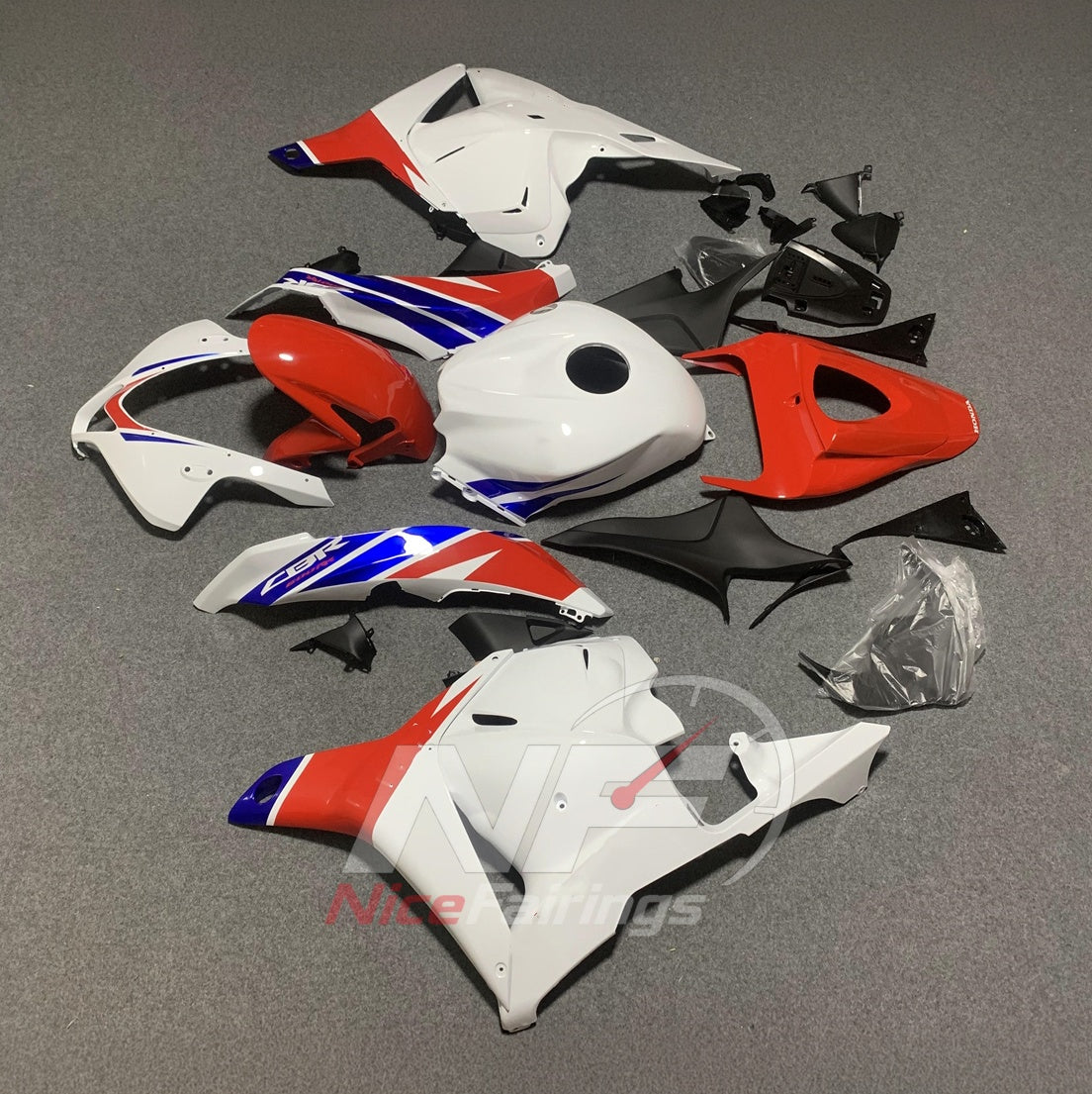 ABS Cowling Panels Compatible with 2009-2012 HONDA CBR600RR F5 | NiceFairings - side angle image