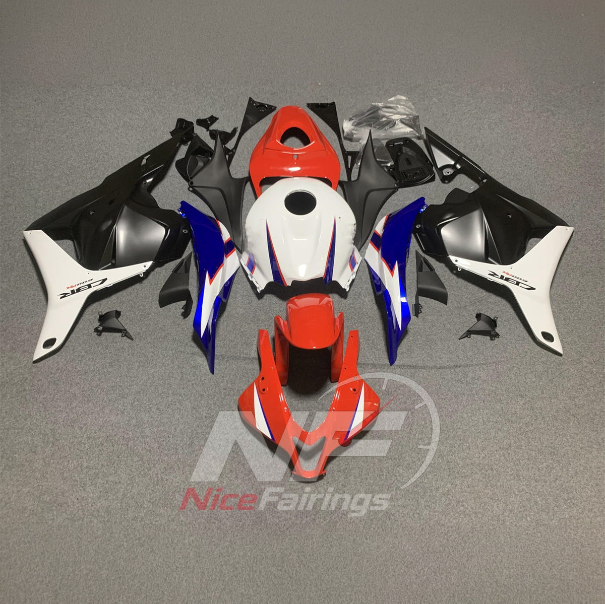 Custom-Painted ABS Plastic Fairing Set Fits 2009-2012 HONDA CBR600RR F5 | NiceFairings - paint design NO.6 option image